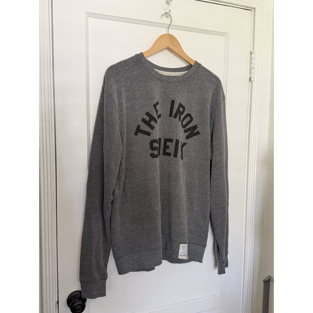 Iron Sheik Roots of Fight WWF WWE Pullover Crewneck Sweatshirt Grey Sz L - Picture 2 of 8